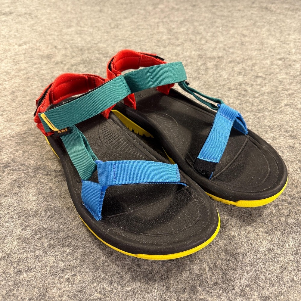 Teva Sandal‎ Shoes Womens Size 7 Black Yellow Colorblock Hiking Sport 1019234 - Picture 2 of 10